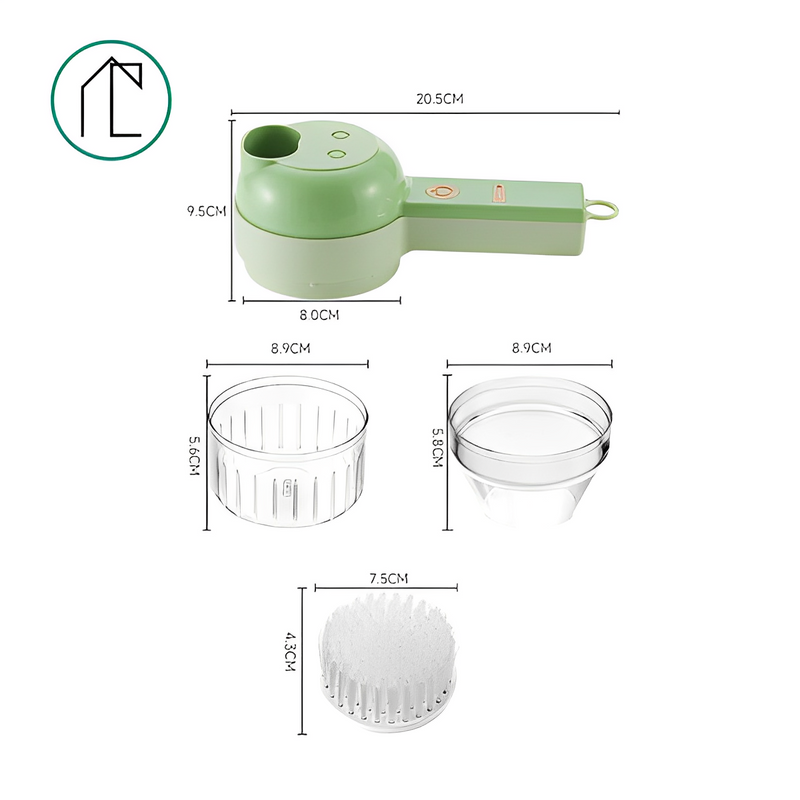 Processador de Alimentos Multifuncional 4 em 1 | Fast Crusher