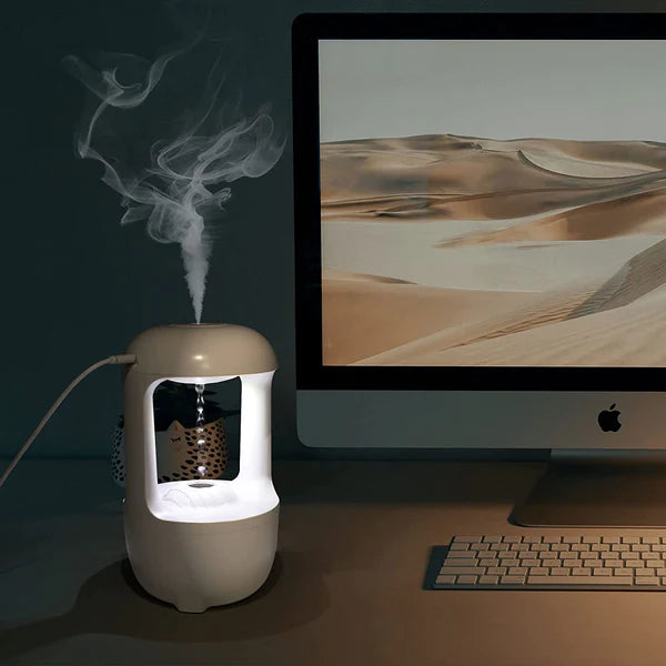 Umidificador de Ar e Difusor de Aromas - Efeito Antigravidade