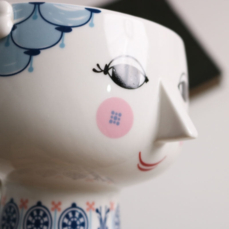 Vasos em porcelana Benedite - estilo italiano