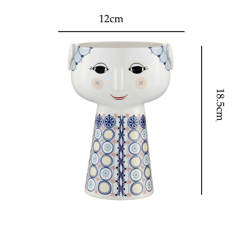 Vasos em porcelana Benedite - estilo italiano