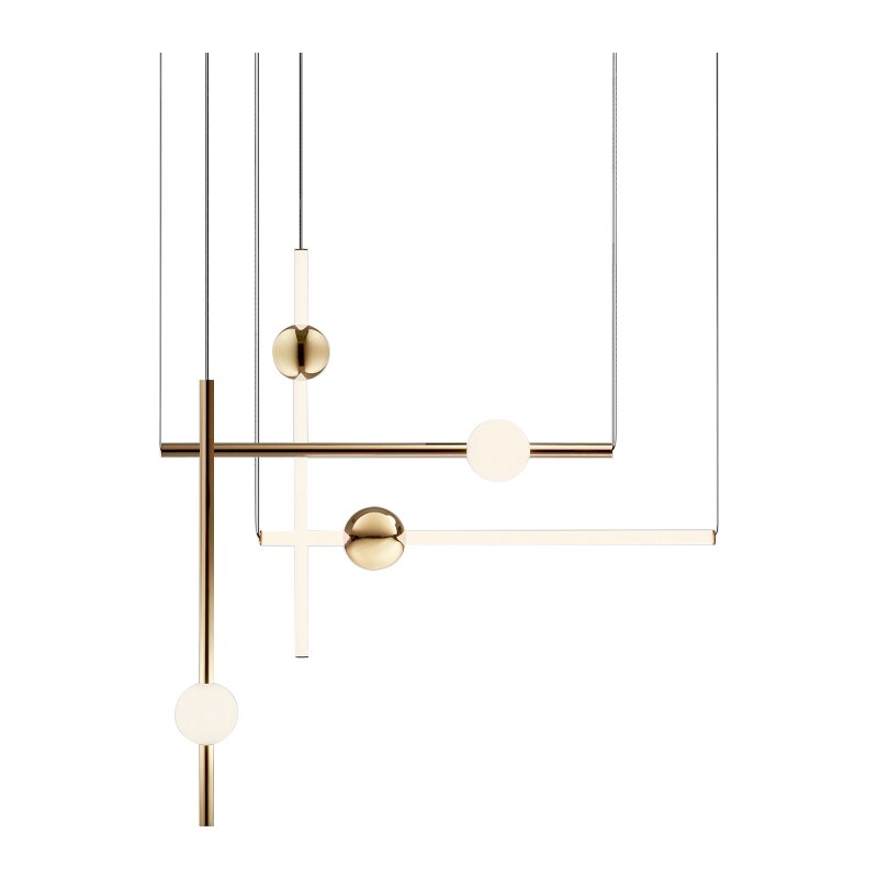 Pendentes Filadélfia Gold - Design Moderno
