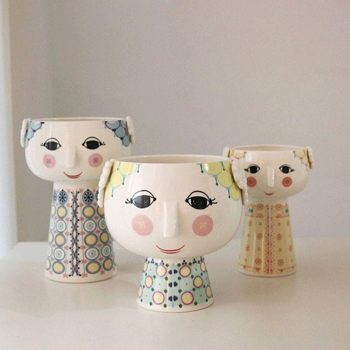 Vasos em porcelana Benedite - estilo italiano